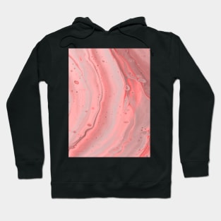 Pink retro abstract Art Hoodie